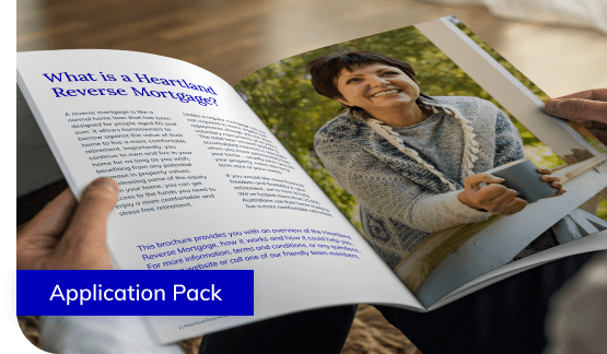 Application pack, with key information and a Reverse Mortgage application form.